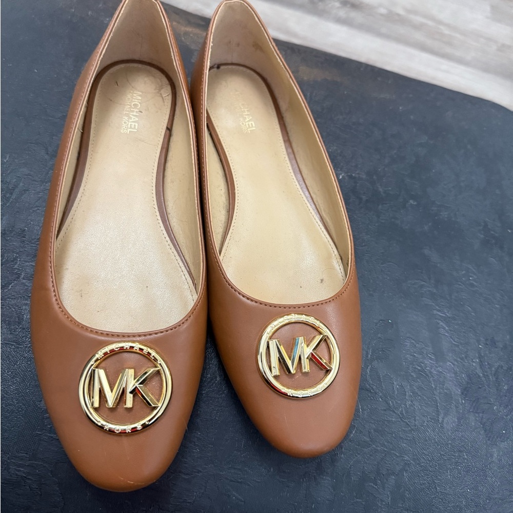 Michael Kors Brown Ballet Flats